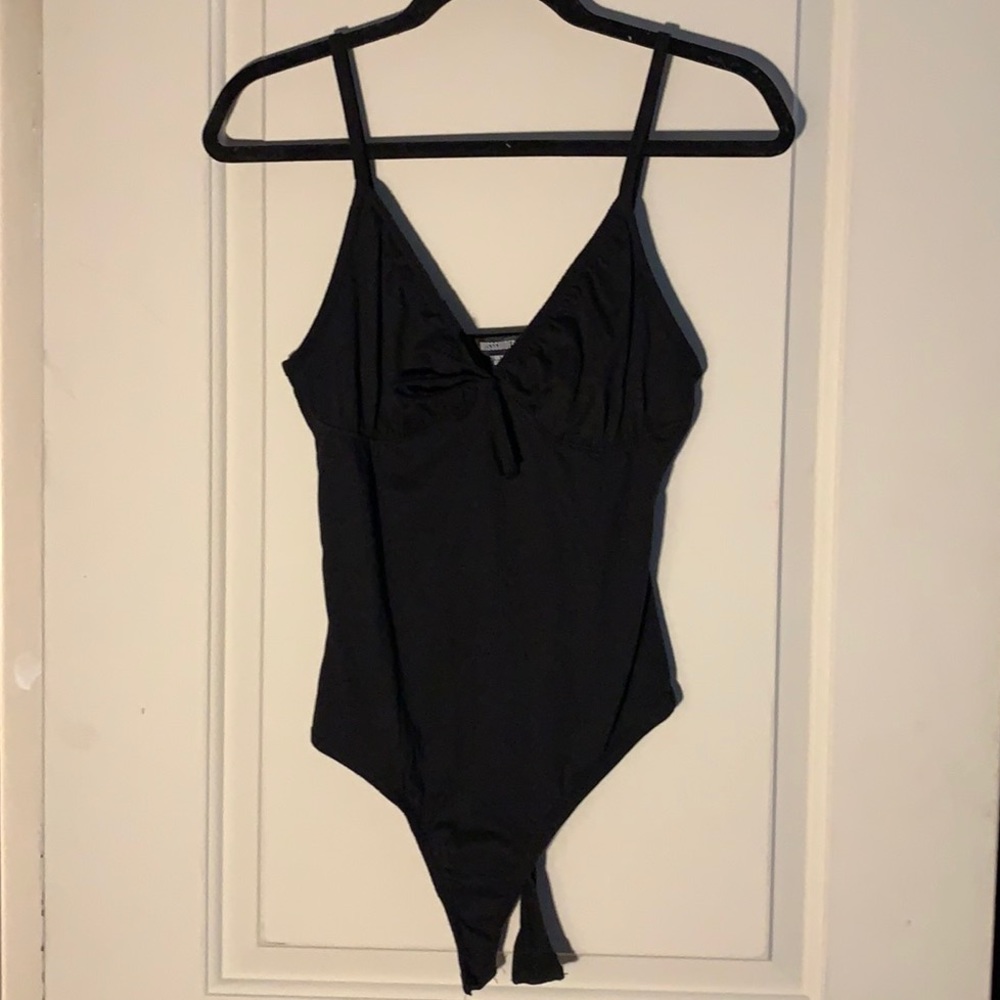 Misguided body suit with bow